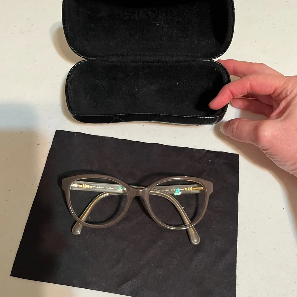 Chanel Milky Brown Lace Glasses